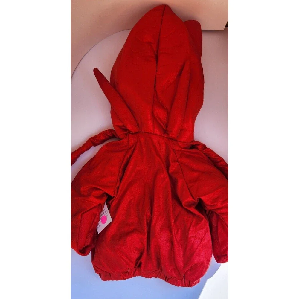Baby One-Piece Plush Squid Hooded Pullover Halloween Costume - 0-6 Months